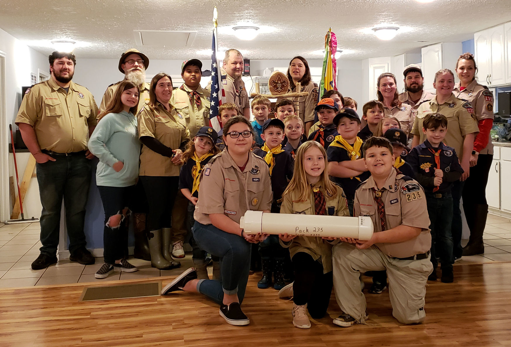 Cub Scout pack buries time capsule